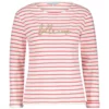 Terry Stripe Chestprint Coral