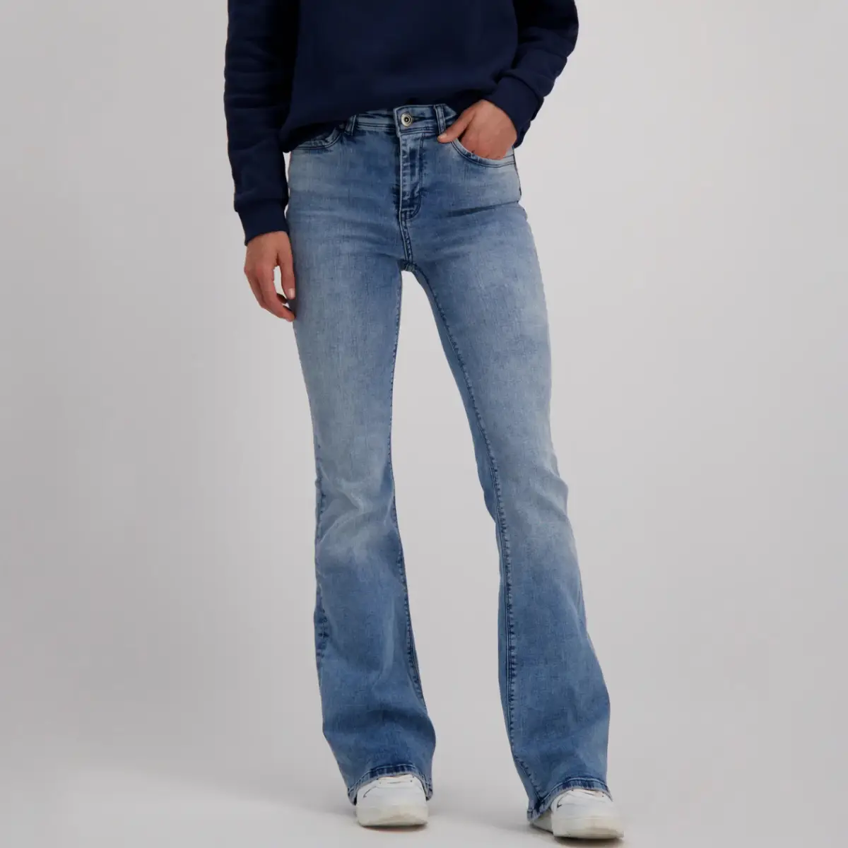 Cars Jeans Michelle Flared Bleached Used