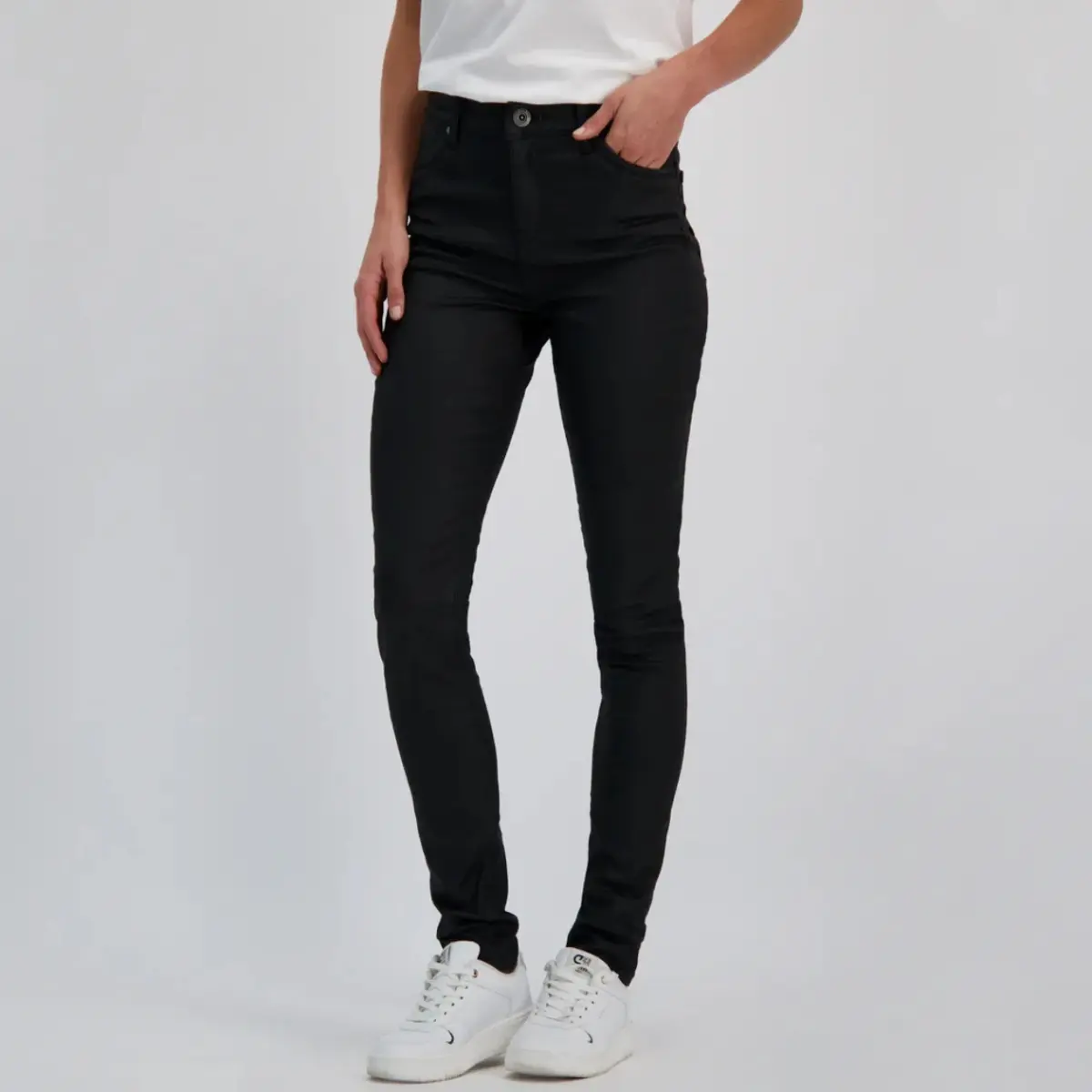 Cars Jeans Nancy Skinny Fit Black Coated