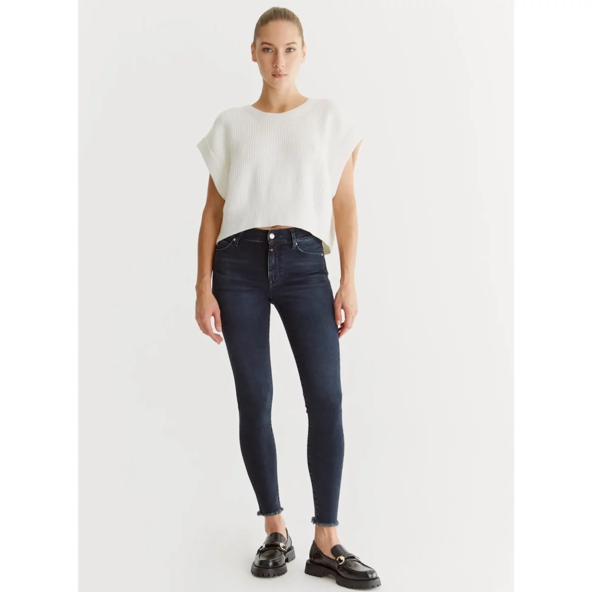 Coj Jeans Lina Blue Black Fringe - Afbeelding 4