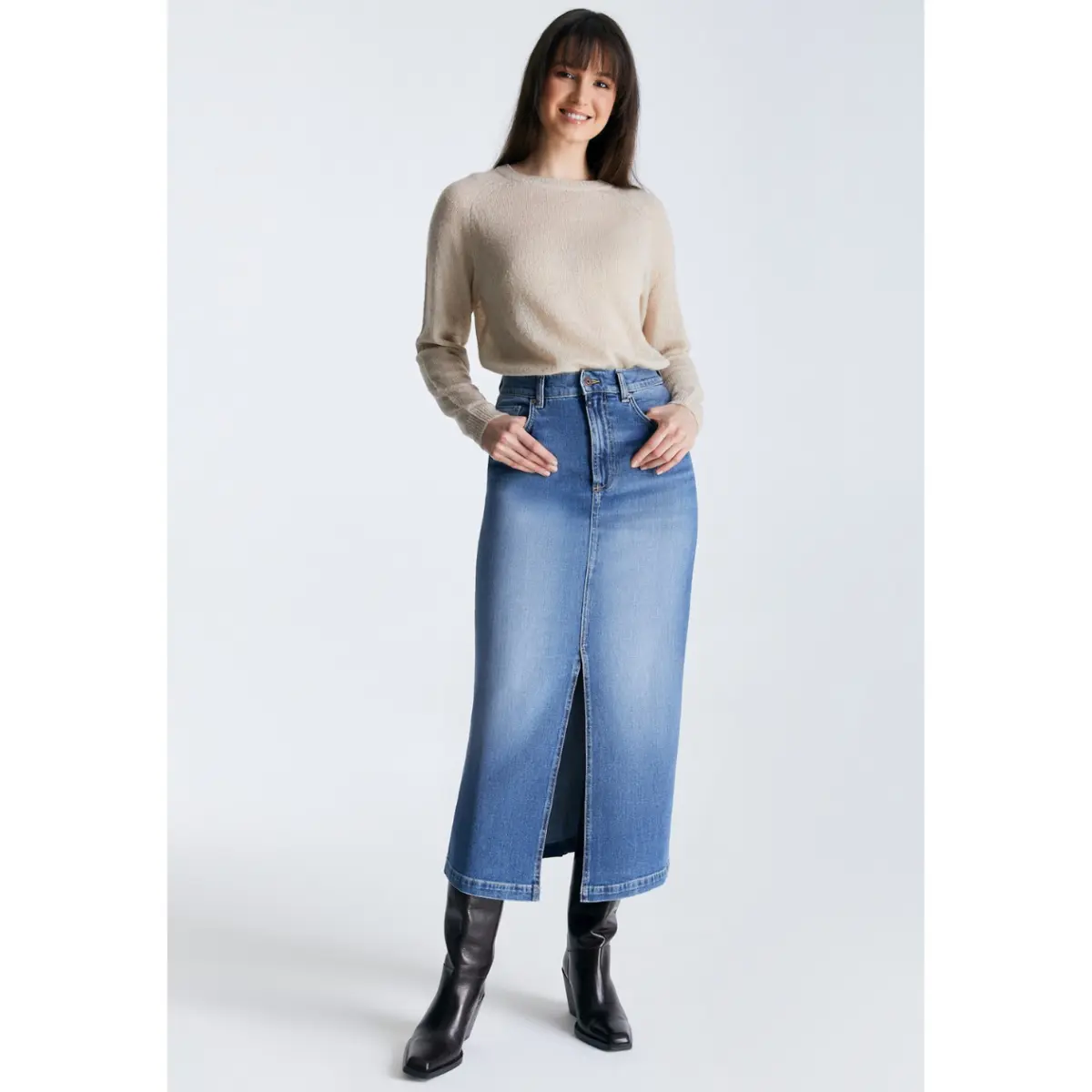Cup Of Joe Valerie Skirt Medium Blue